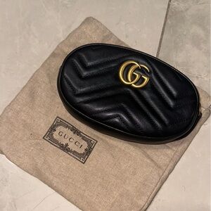 Gucci black belt bag